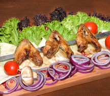 Шашлык из куриных крыльев