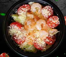 Салат Цезарь с креветкой