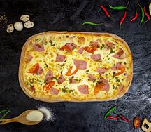 Острая курица с ветчиной
