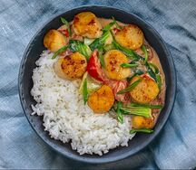 Гребешок с пак-чой