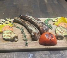 Ребра свиные с овощами-гриль