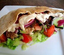 Шаурма куриная в лепешки