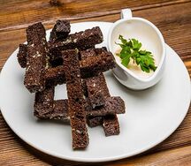 Гренки с чесноком