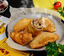 Чебурекми с мраморной говядиной