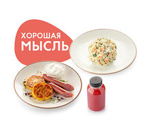 Smart-ужин с картофельными драниками