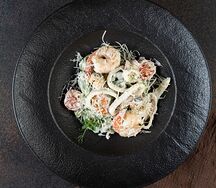Феттуччине домашние с морепродуктами