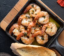 Сковородка с креветками