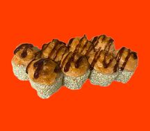 Запеченный ролл с лососем