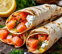 Шаурма со слабосолёной семгой