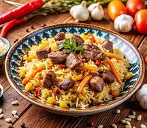 Плов с говядиной