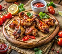 Шашлык из куриных крыльев