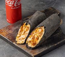 Шаурма Пепперони и Coca-Cola