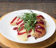 Филе индейки с грушей и сыром рикотта 