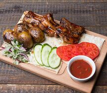 Шашлык из cвинoго ребра