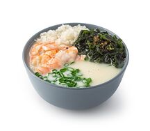 Сливочный суп с креветкой