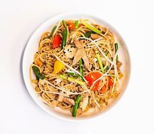 Яичная лапша со свининой