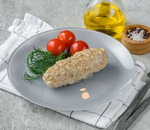Котлета куриная на пару с гречкой