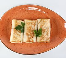 Блины с копченой индейкой