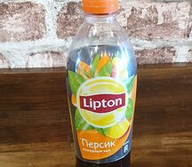 Lipton черный чай персик