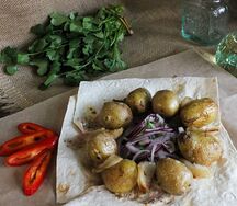 Картофель с курдюком