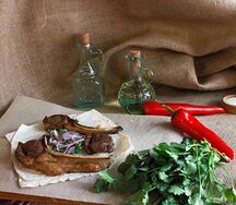 Шашлык из бараньей корейки