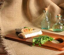 Шаурма с курицей на углях