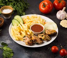 Шашлык из бастурмы