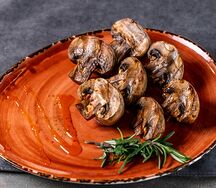 Шампиньоны на гриле