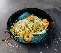 Спагетти с морепродуктами