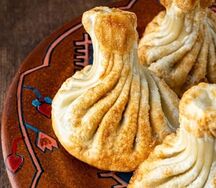Грузинские Хинкали жареные с бараниной