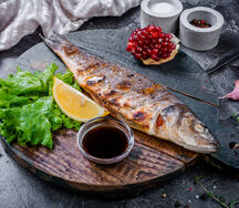 Сибас на углях