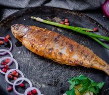 Форель на углях