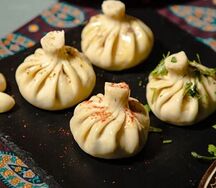 Грузинские хинкали с говядиной и свининой