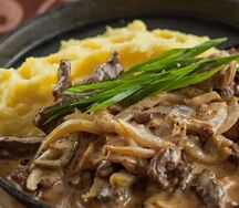 Бефстроганов со свининой