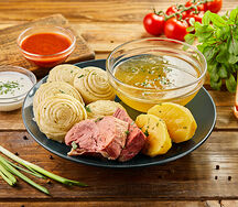 Хинкал слоенный