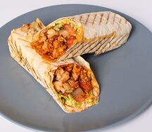 Шаурма с курицей в обычном лаваше