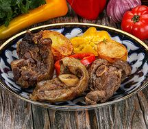 Казан-кебаб с бараниной