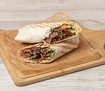 Шаурма с говядиной в обычном лаваше