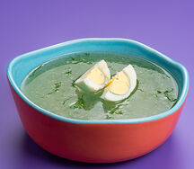 Бульон с яйцом