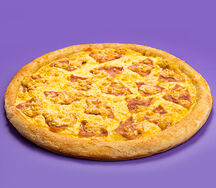 Пицца с сыром и ветчиной