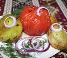Овощи на мангале