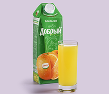 Сок Добрый апельсиновый 1л