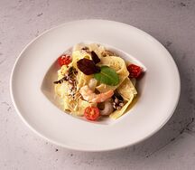 Паппарделле с морепродуктами