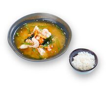 Мисо сайдзё с тигровой креветкой