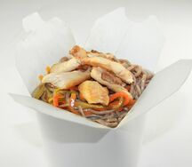 Гречневая лапша с курицей