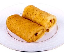 Блины с малиной