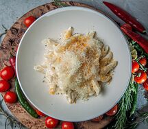 Сливочные пенне с сыром