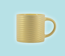 Кружка керамическая Mug Yellow Swirl