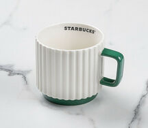 Керамическая кружка Pillar White-Green