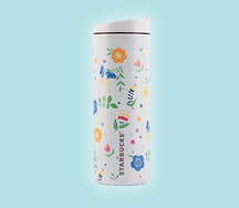 Тамблер стальной White Flowers